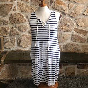 Navy stripped dress
